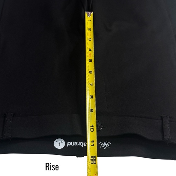 Betabrand Pull on Stretch Work Yoga Pants Straight Leg Black Size LP - Picture 8 of 10